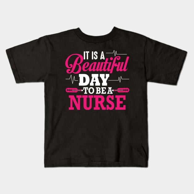 Beautiful Nurse Day Kids T-Shirt by Verboten